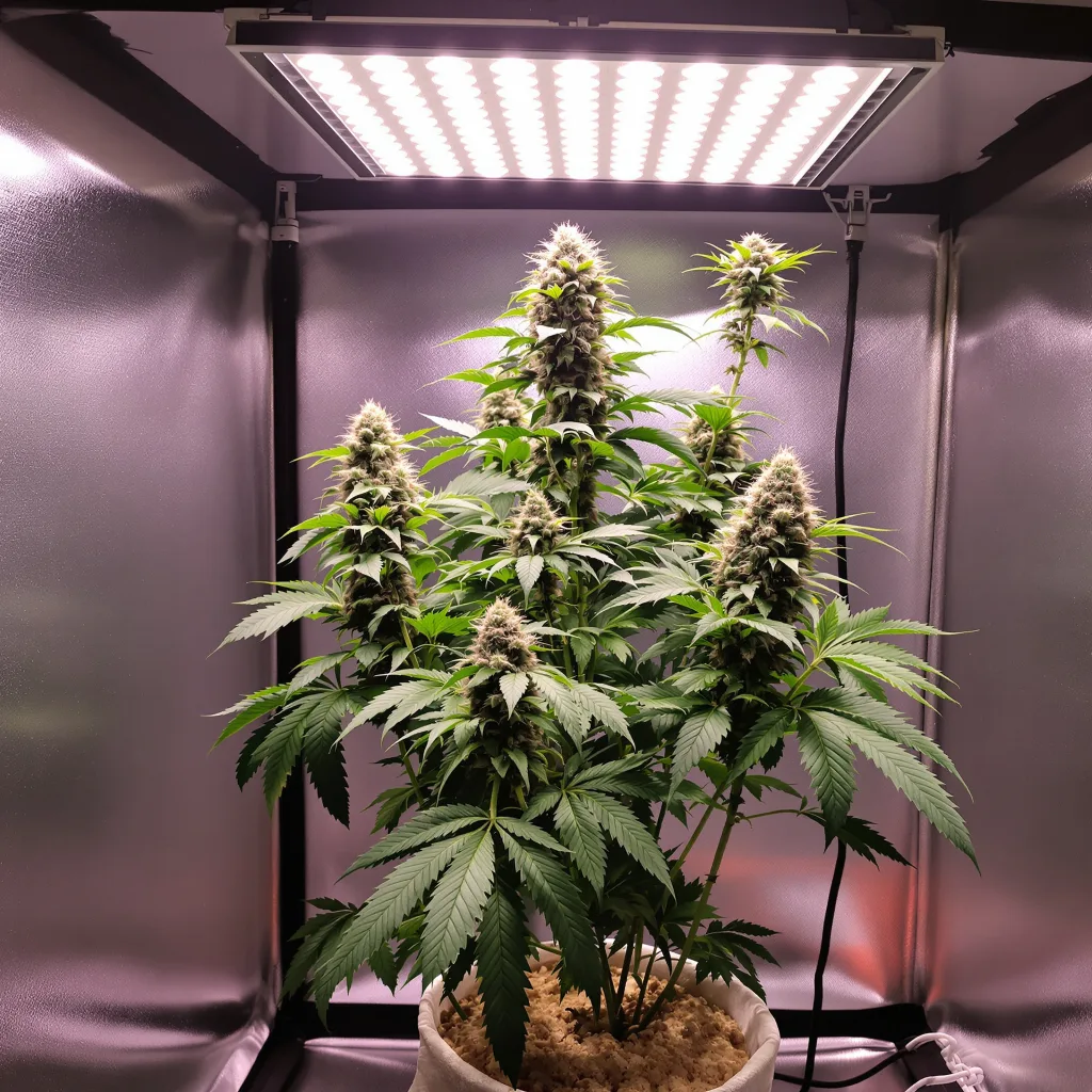 Plante de cannabis Violator Kush en floraison — 60-100 cm autofloraison