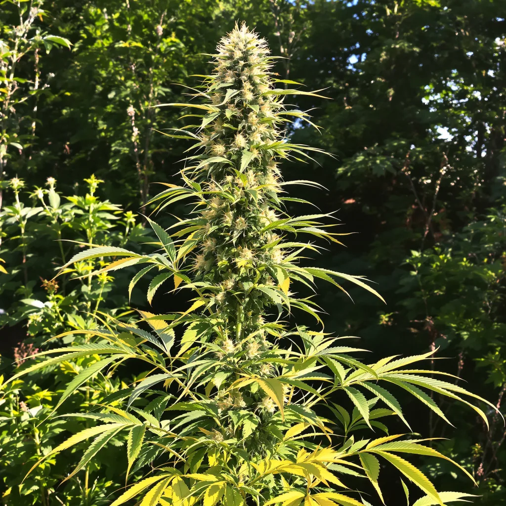 Vortex 20% indica / 80% sativa — fleur avec trichomes visibles