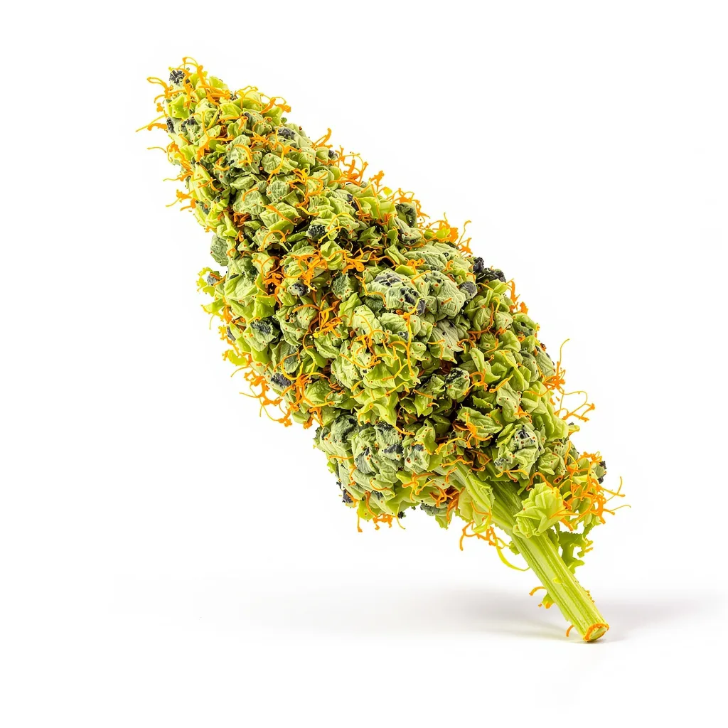 Vortex 20% indica / 80% sativa — fleur avec trichomes visibles