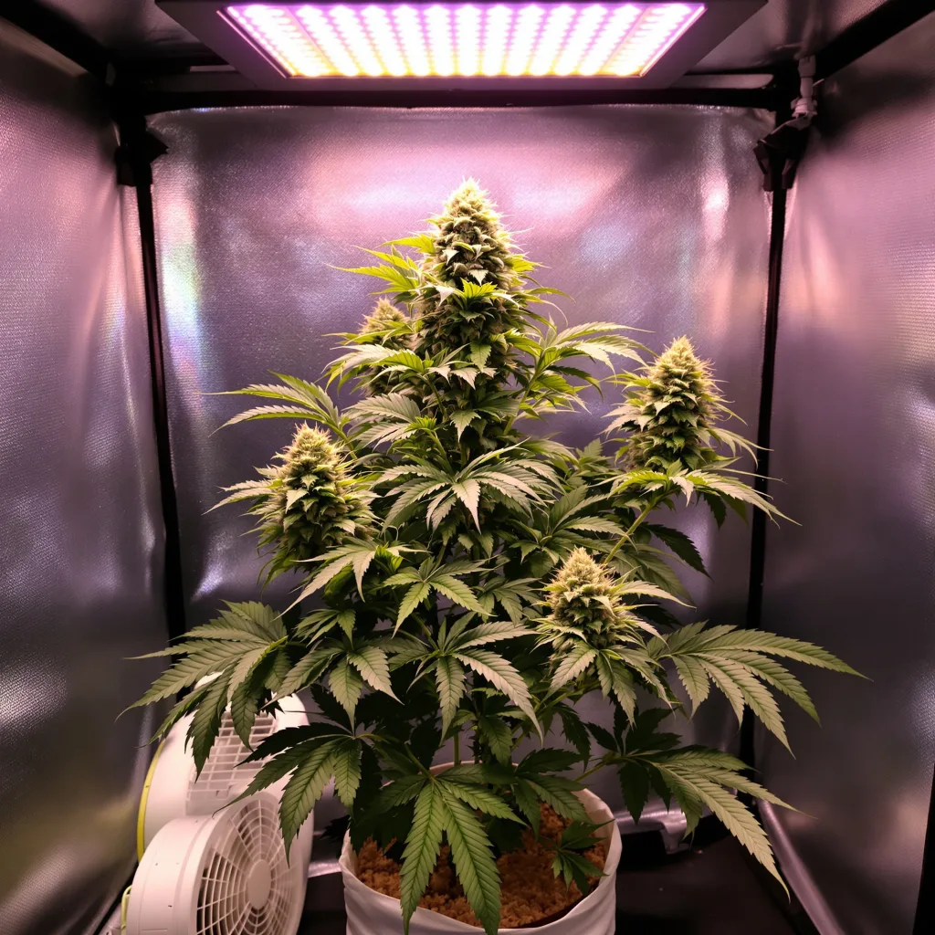 Plante de cannabis Warlock en floraison — 90-130 cm féminisée