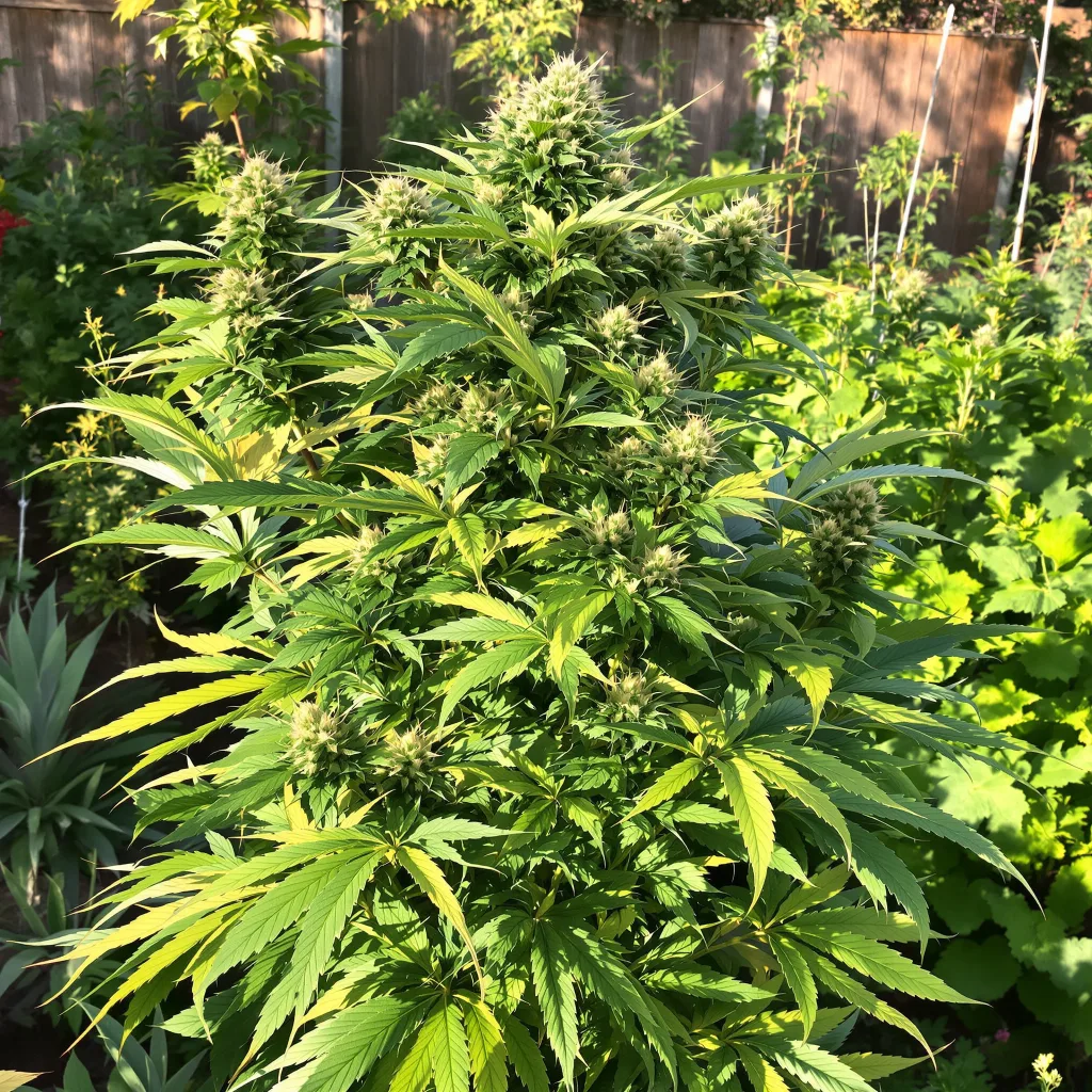 Warlock 74% indica / 26% sativa — fleur avec trichomes visibles
