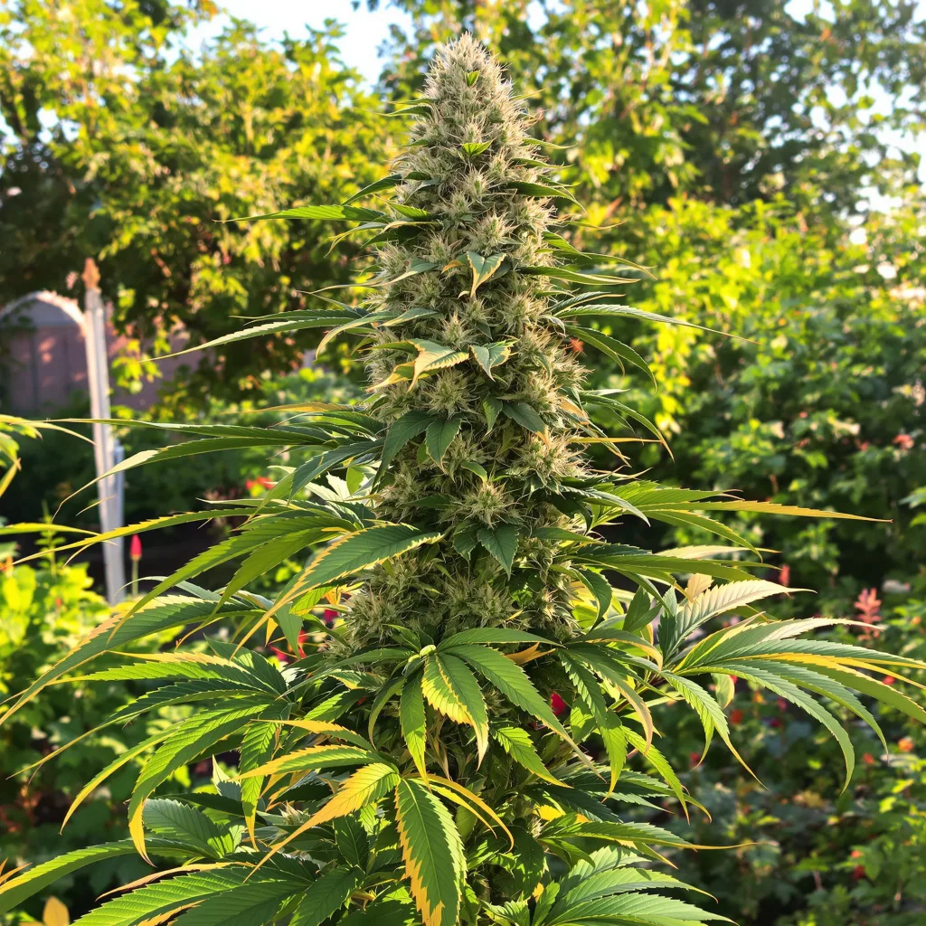 Wedding Cake 60% indica / 40% sativa — fleur avec trichomes visibles