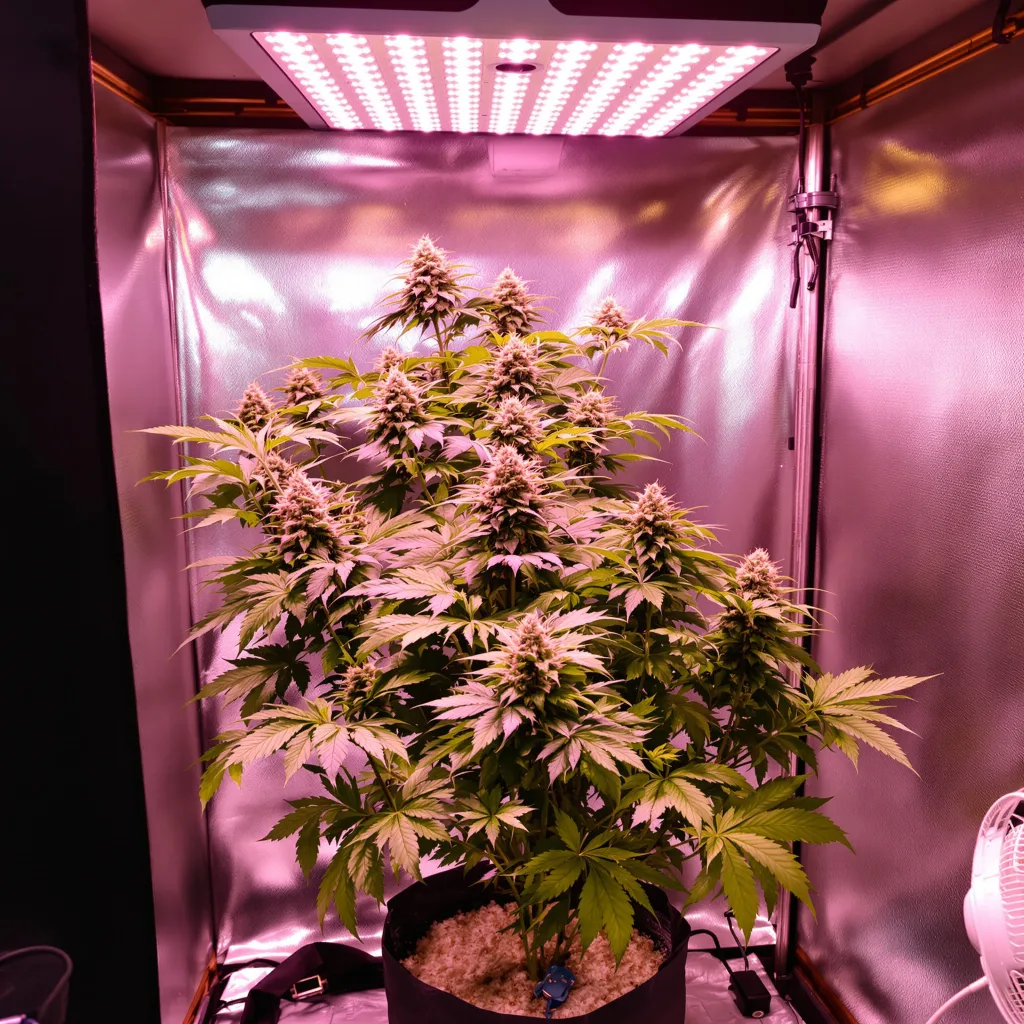Plante de cannabis Whitaker Blues en floraison — 90-130 cm féminisée