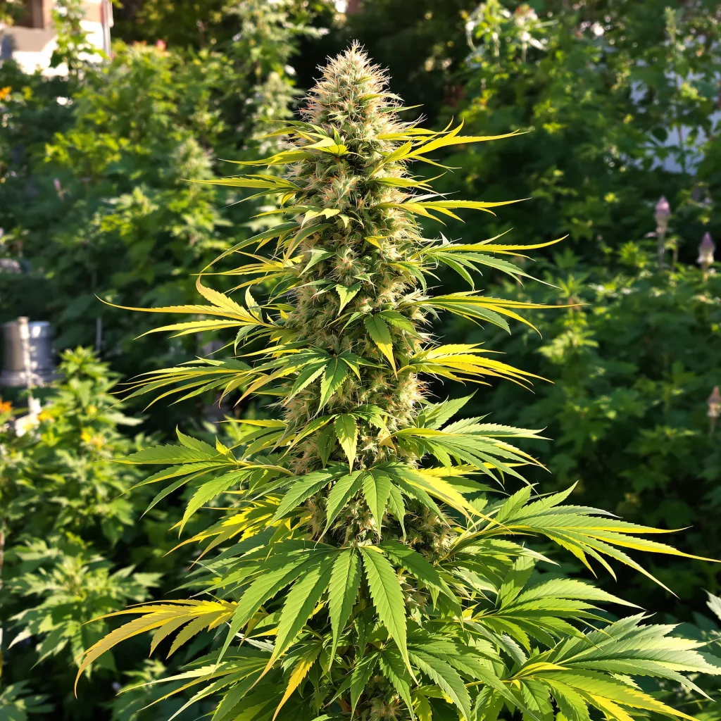 White Buffalo 20% indica / 70% sativa — fleur avec trichomes visibles