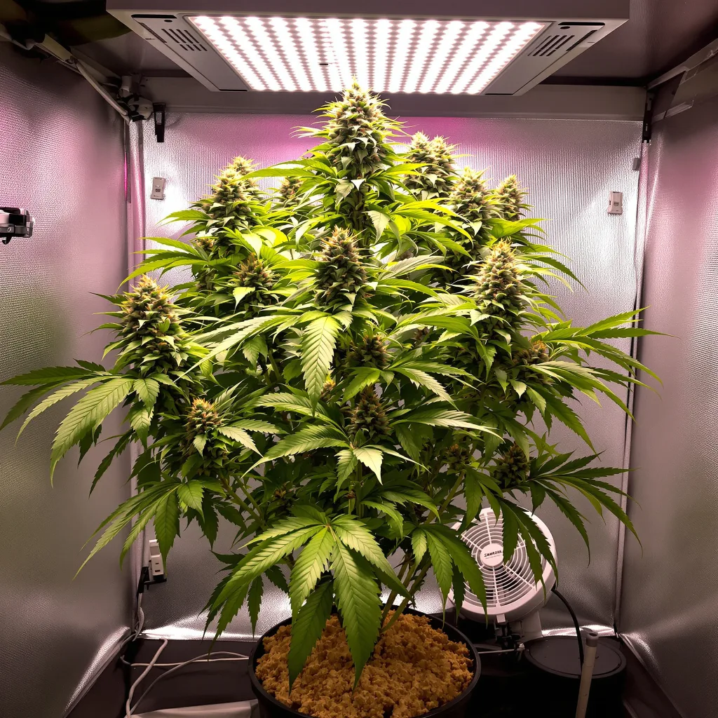 Plante de cannabis White Fire 43 en floraison — 60-100 cm autofloraison