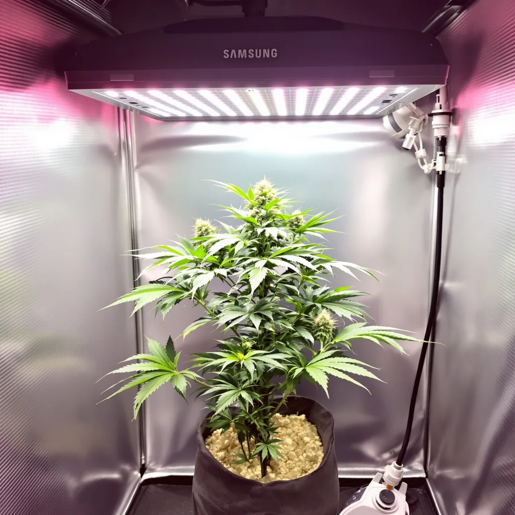 Plante de cannabis White Fire 43 en floraison — 90-130 cm féminisée