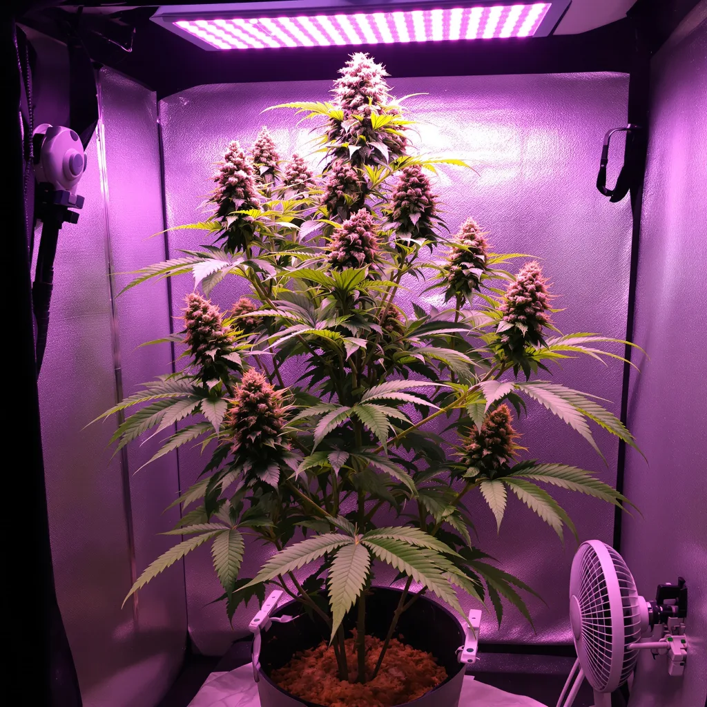 Plante de cannabis White Fire Alien OG en floraison — 60-100 cm autofloraison