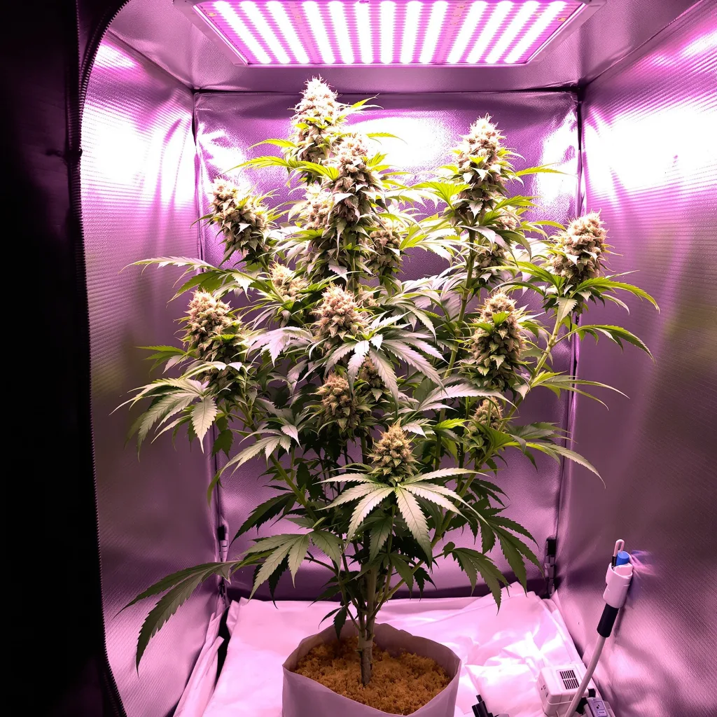 Plante de cannabis White Fire OG en floraison — 120-180 cm féminisée