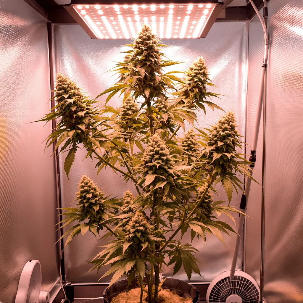 Plante de cannabis White Gold en floraison — 60-100 cm autofloraison