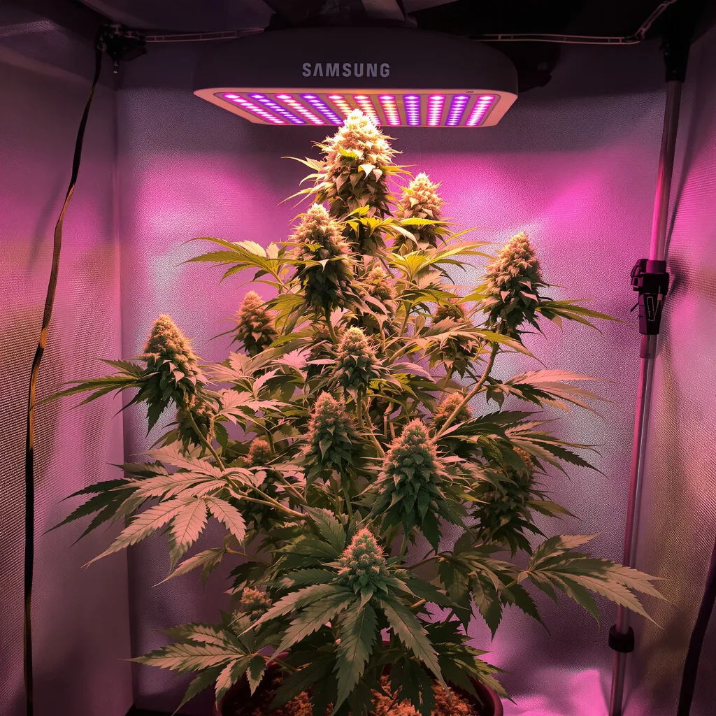 Plante de cannabis White Kush en floraison — 120-180 cm féminisée