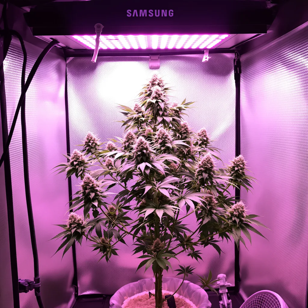 Plante de cannabis White Lightning en floraison — 60-100 cm autofloraison
