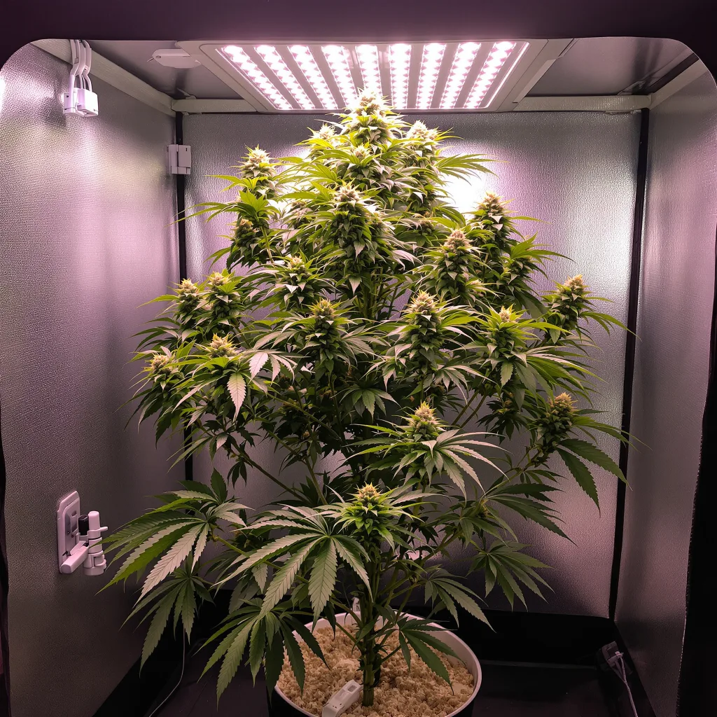 Plante de cannabis White Nightmare en floraison — 60-100 cm autofloraison