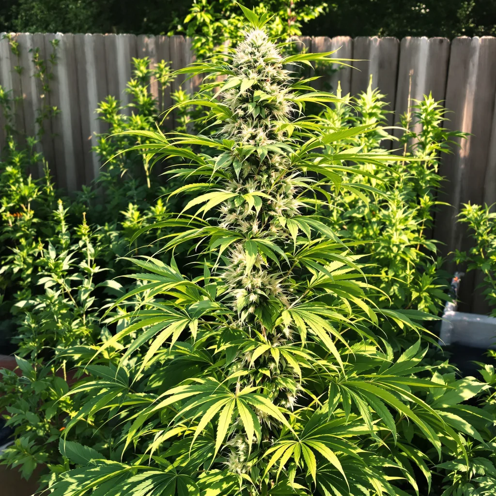 White Nightmare 20% indica / 70% sativa — fleur avec trichomes visibles