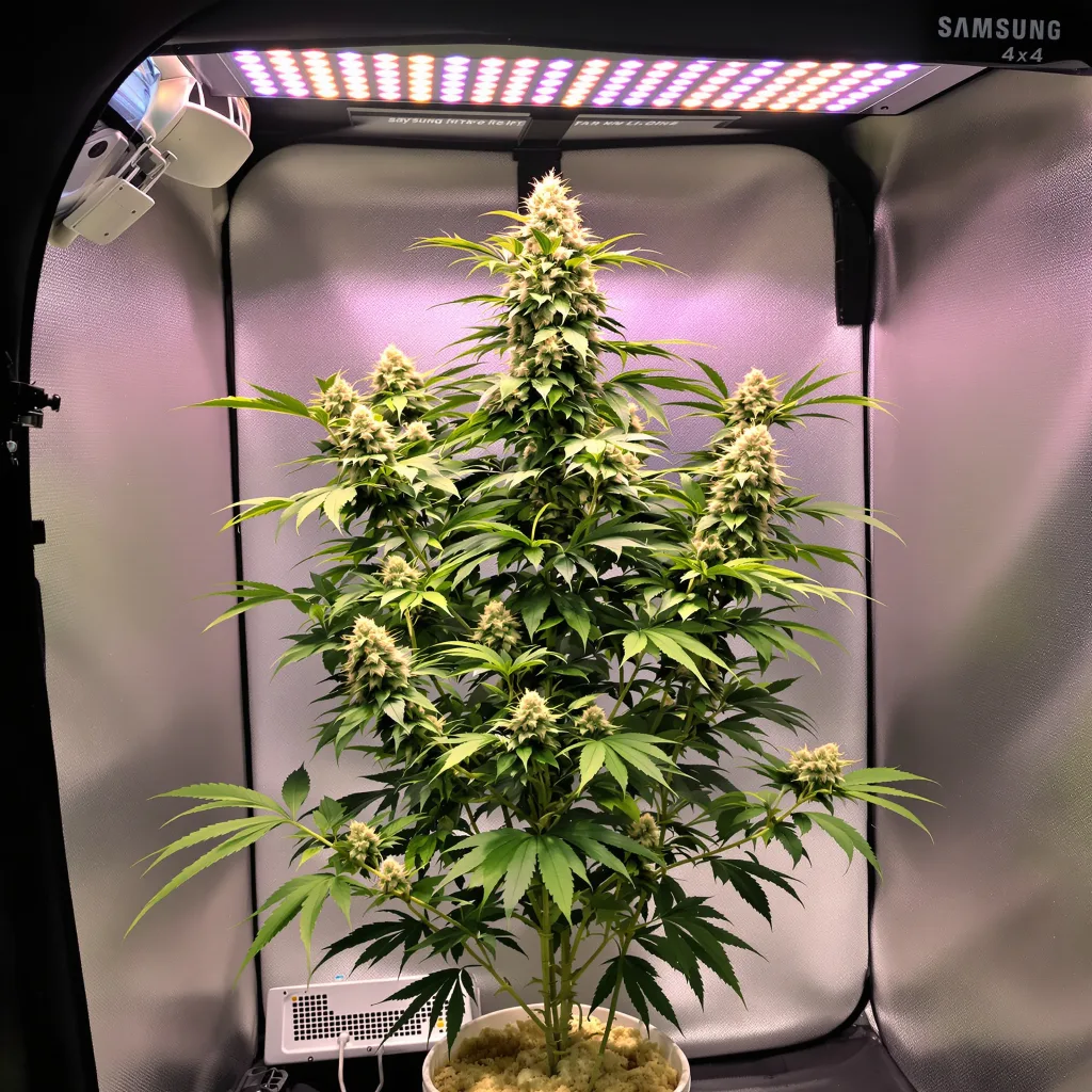 Plante de cannabis White Russian en floraison — 120-180 cm féminisée