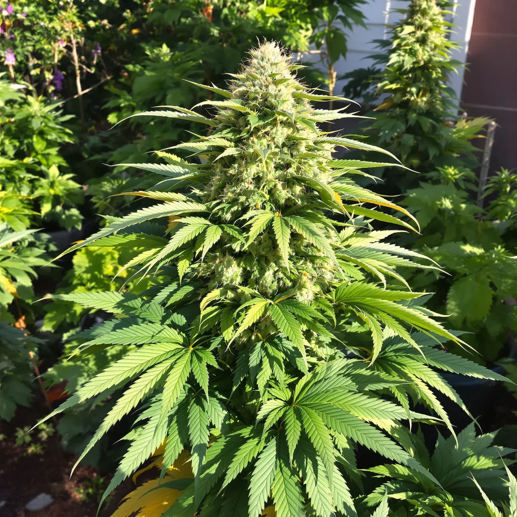 White Truffle 80% indica / 20% sativa — fleur avec trichomes visibles