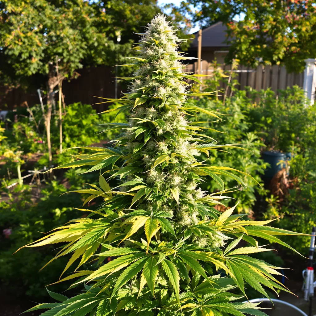 White Widow 50% indica / 40% sativa — fleur avec trichomes visibles