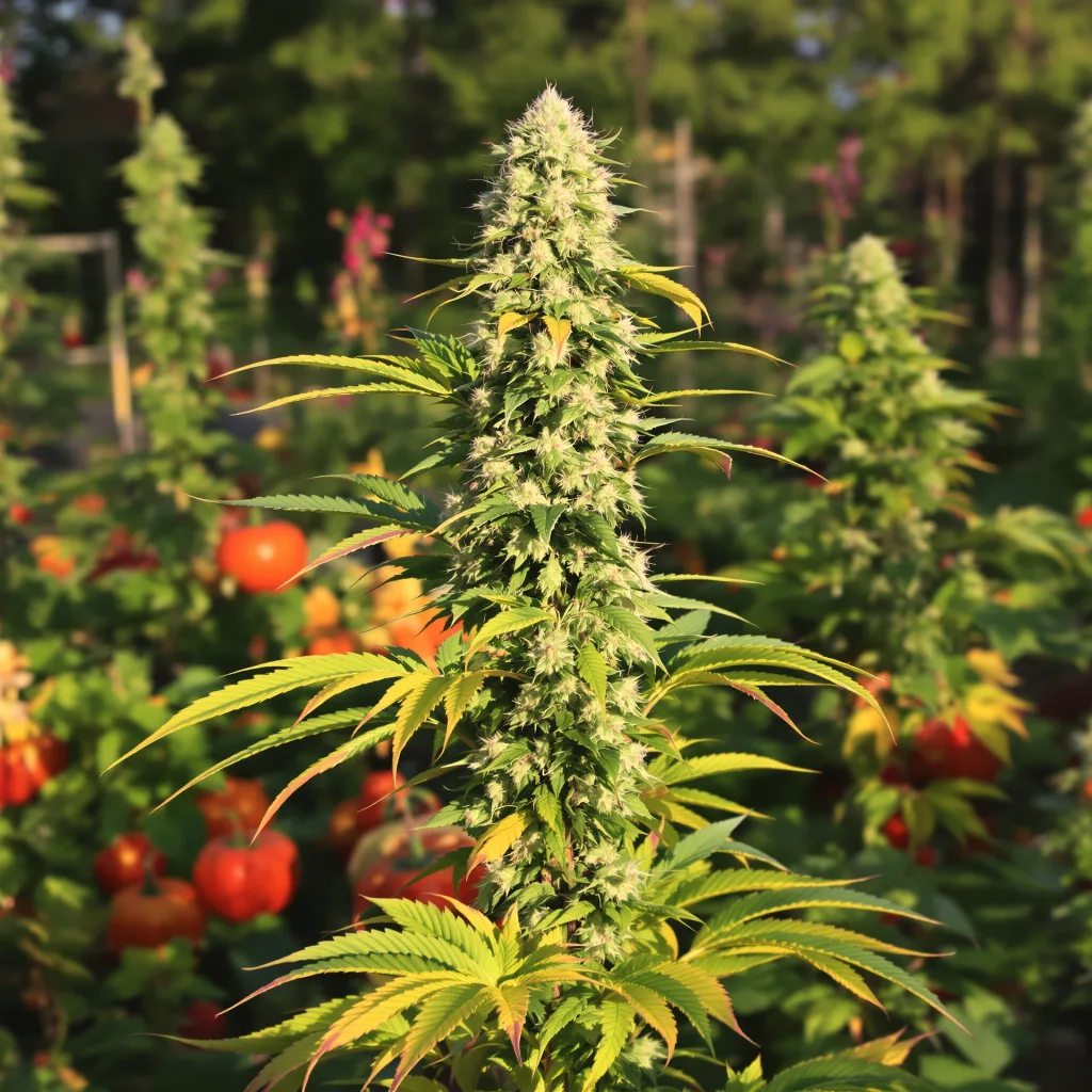 Whiteout 39% indica / 61% sativa — fleur avec trichomes visibles