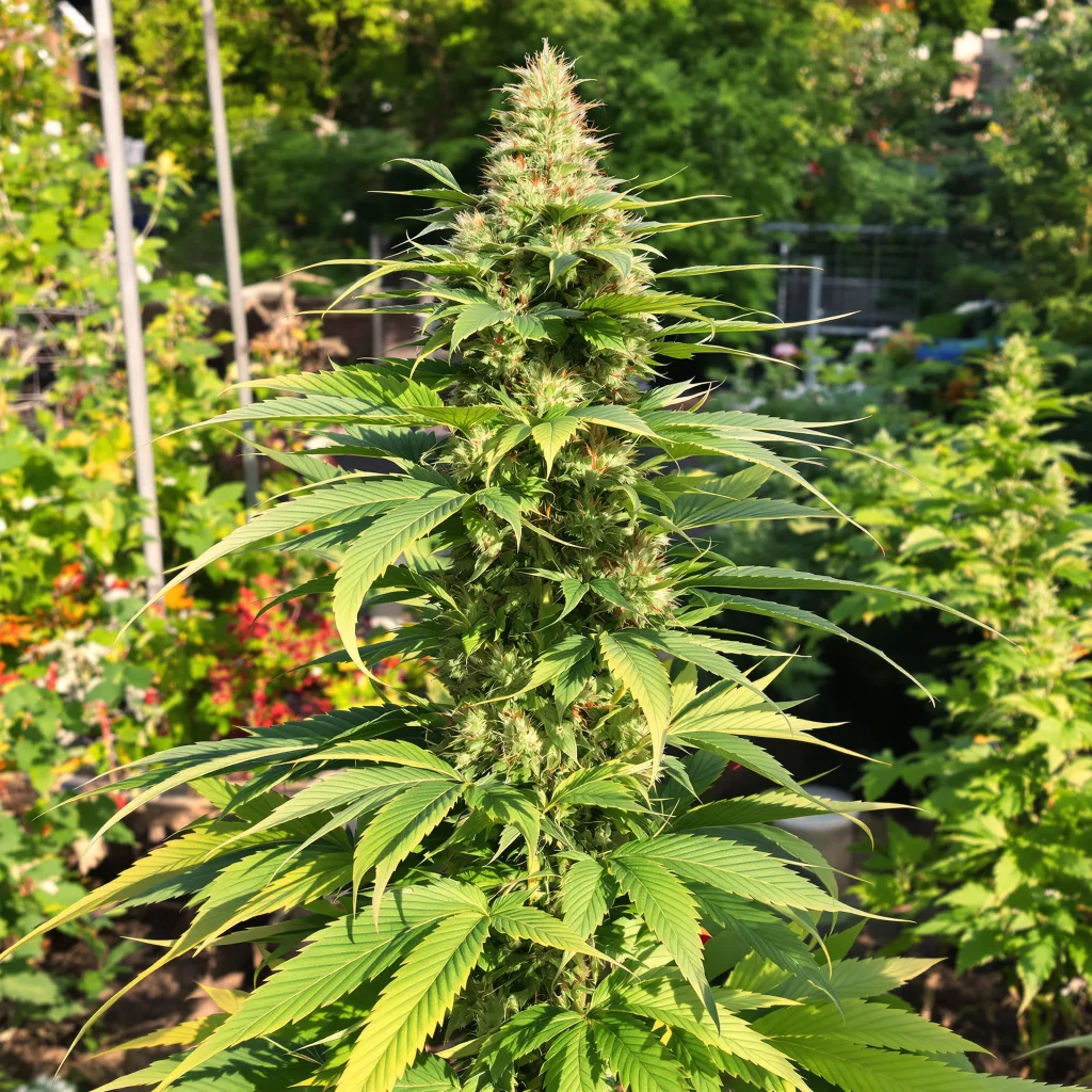 Wild Hog 81% indica / 19% sativa — fleur avec trichomes visibles
