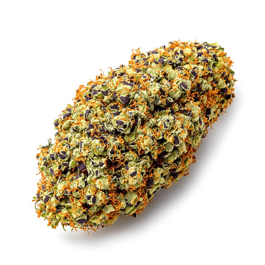 Wild Hog 81% indica / 19% sativa — fleur avec trichomes visibles