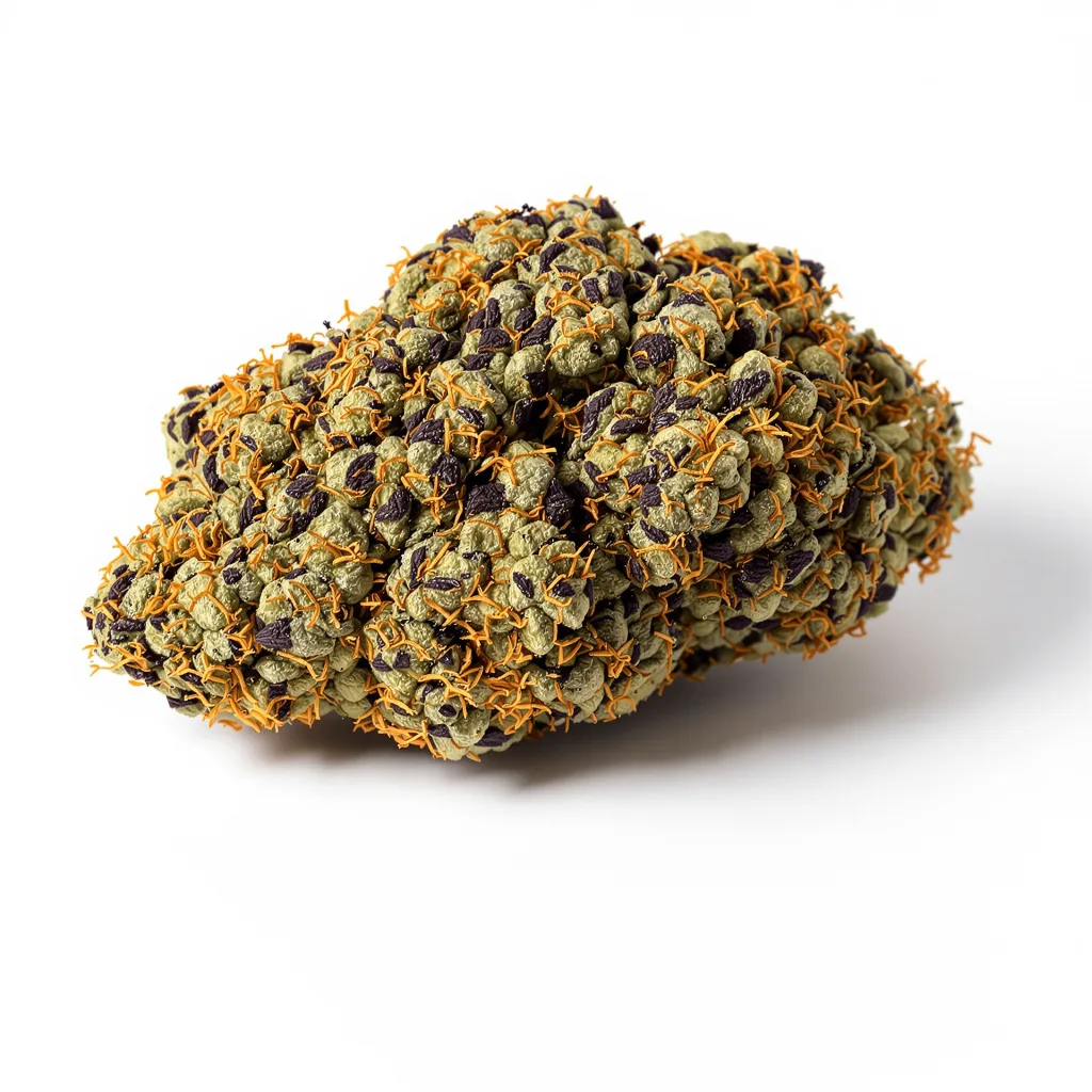Wild Hog 81% indica / 19% sativa — fleur avec trichomes visibles