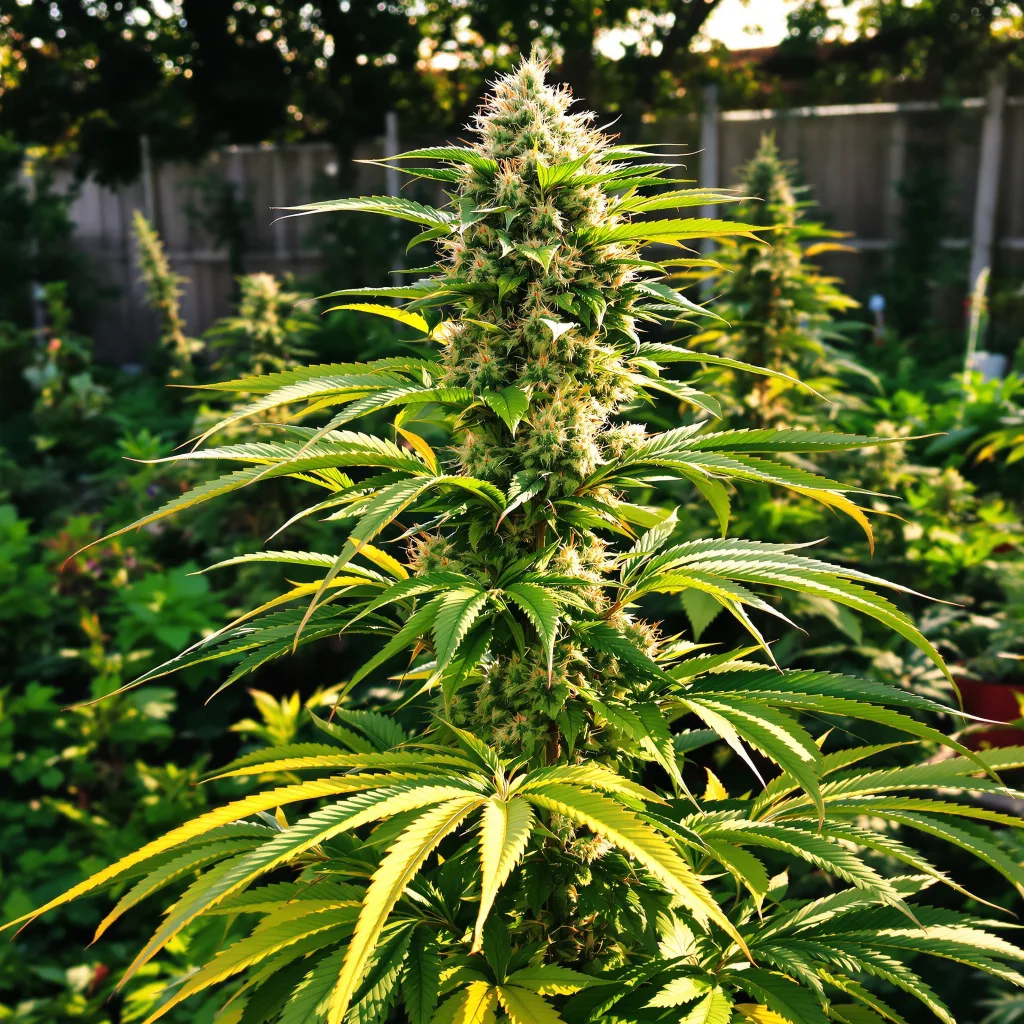 Wildberry 44% indica / 56% sativa — fleur avec trichomes visibles