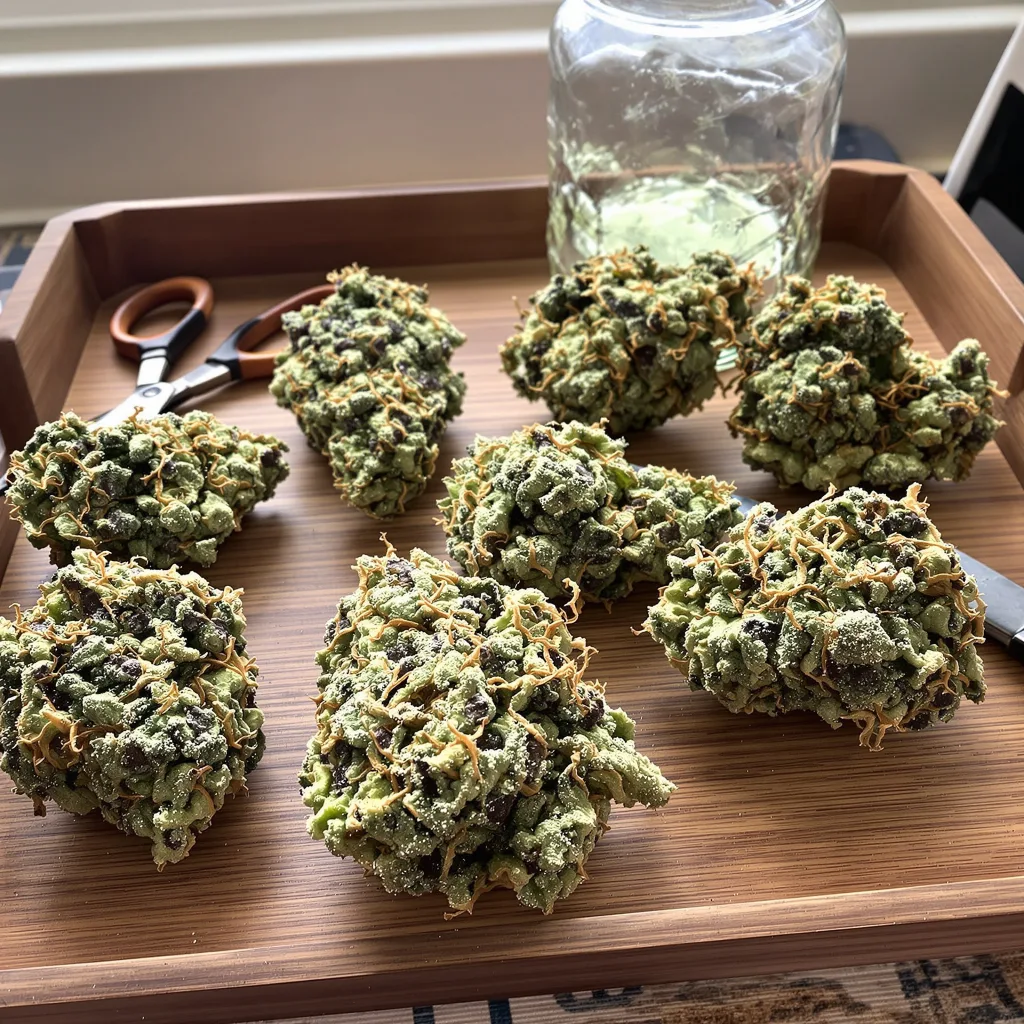 Willie Nelson 40% indica / 60% sativa — fleur avec trichomes visibles