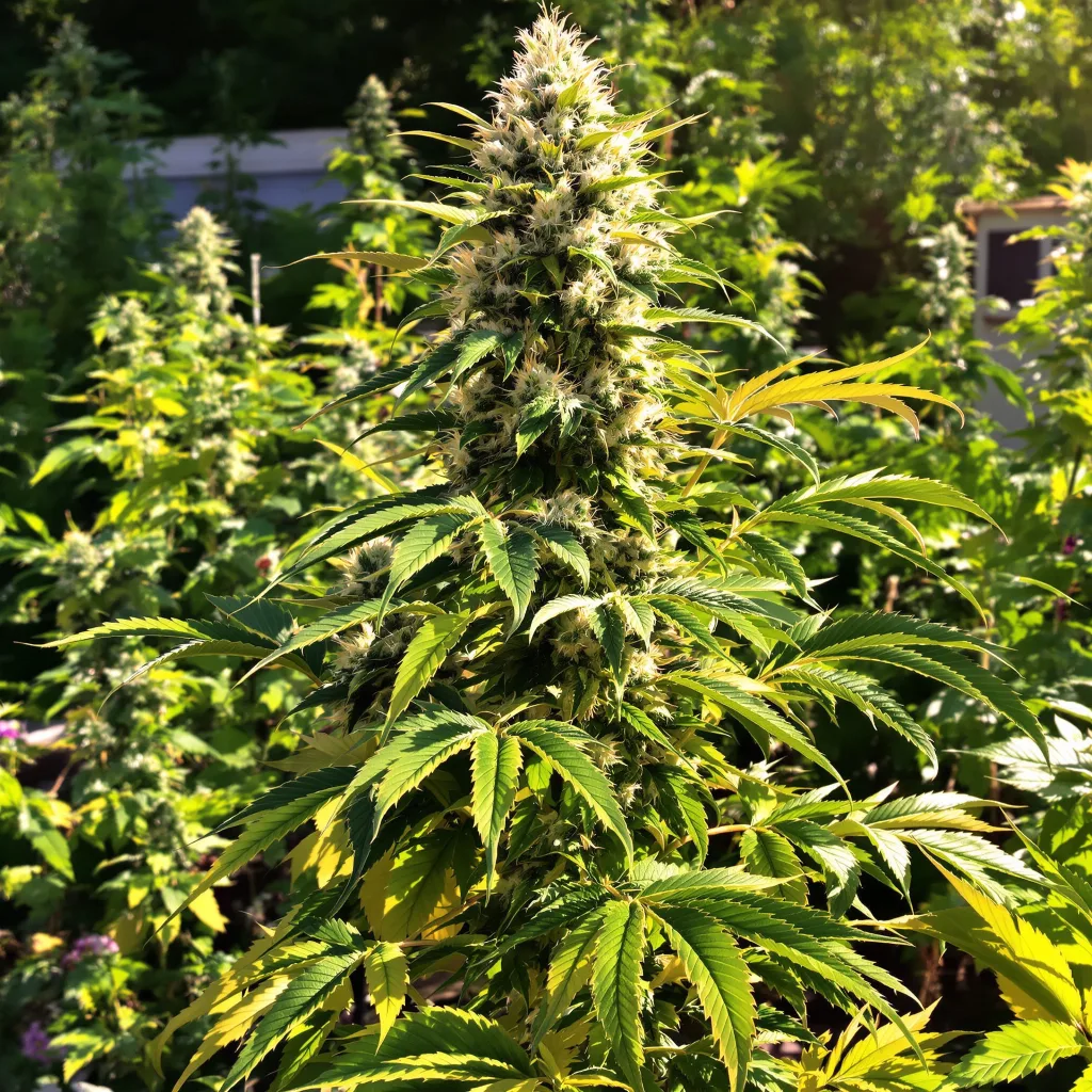Willie Nelson 40% indica / 60% sativa — fleur avec trichomes visibles