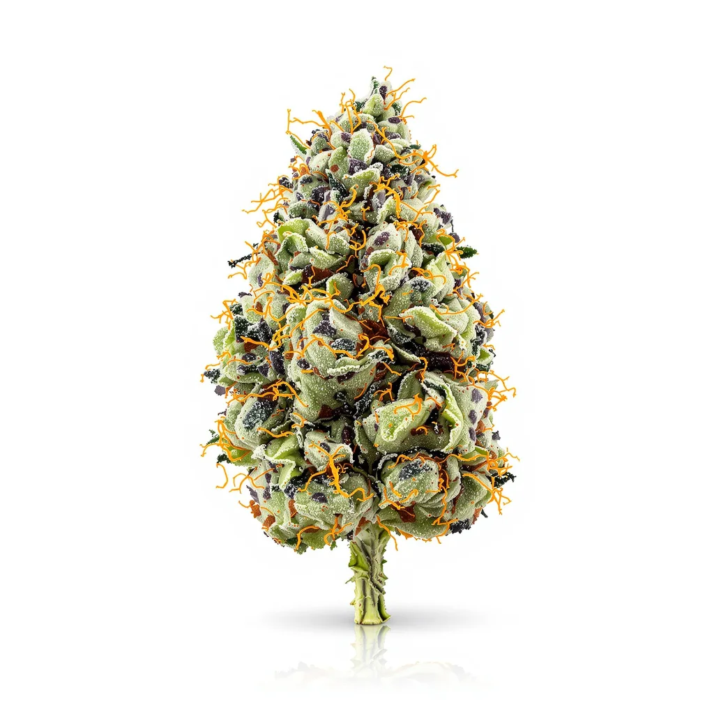 Willie Nelson 40% indica / 60% sativa — fleur avec trichomes visibles