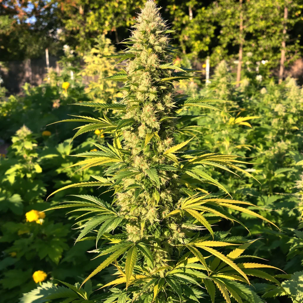 Willys Wonder 65% indica / 25% sativa — fleur avec trichomes visibles
