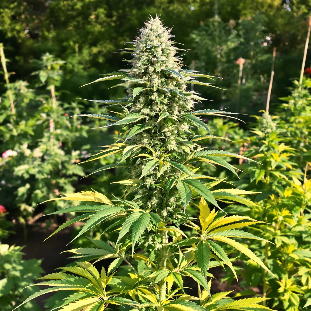 Wilson 64% indica / 36% sativa — fleur avec trichomes visibles