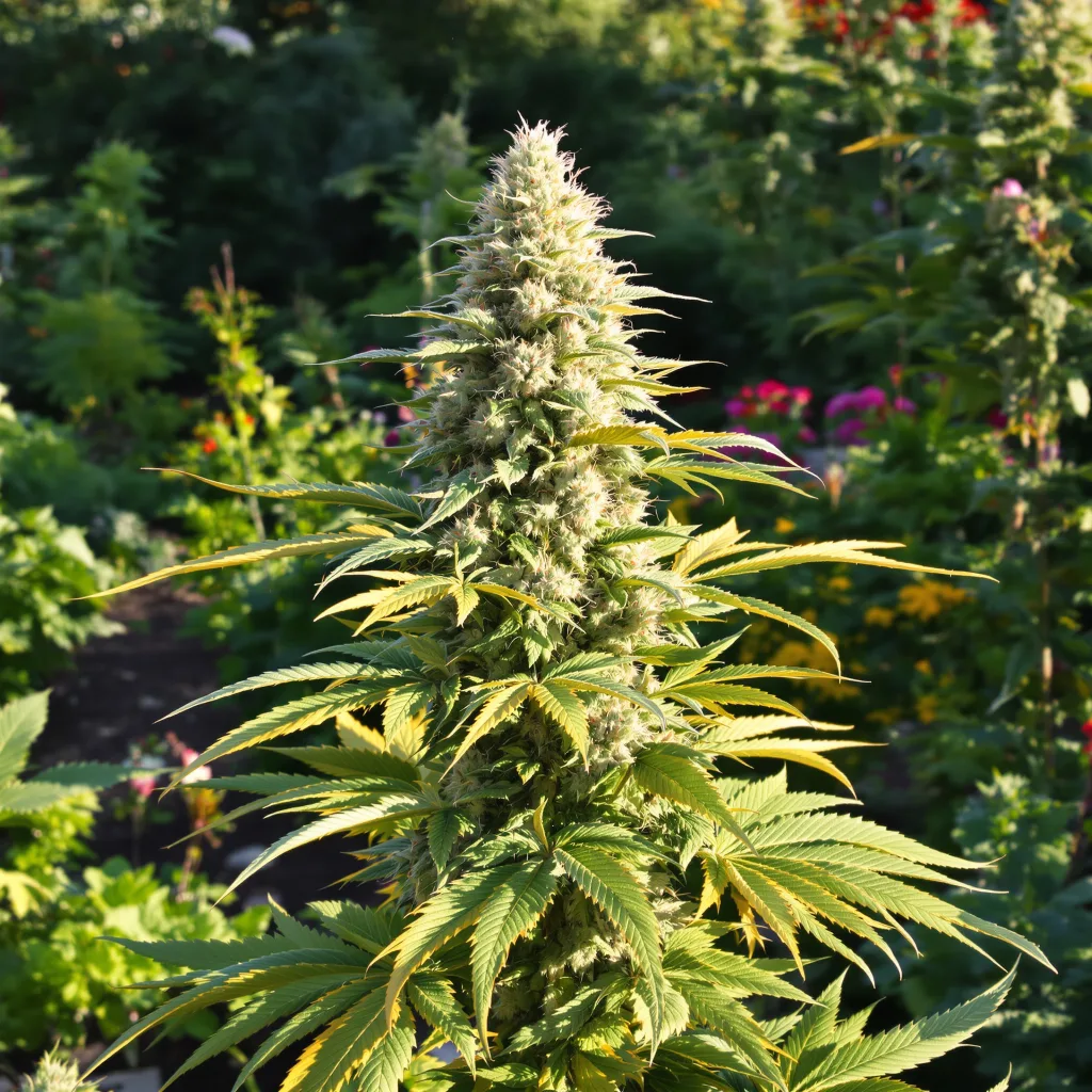Wilson 64% indica / 36% sativa — fleur avec trichomes visibles