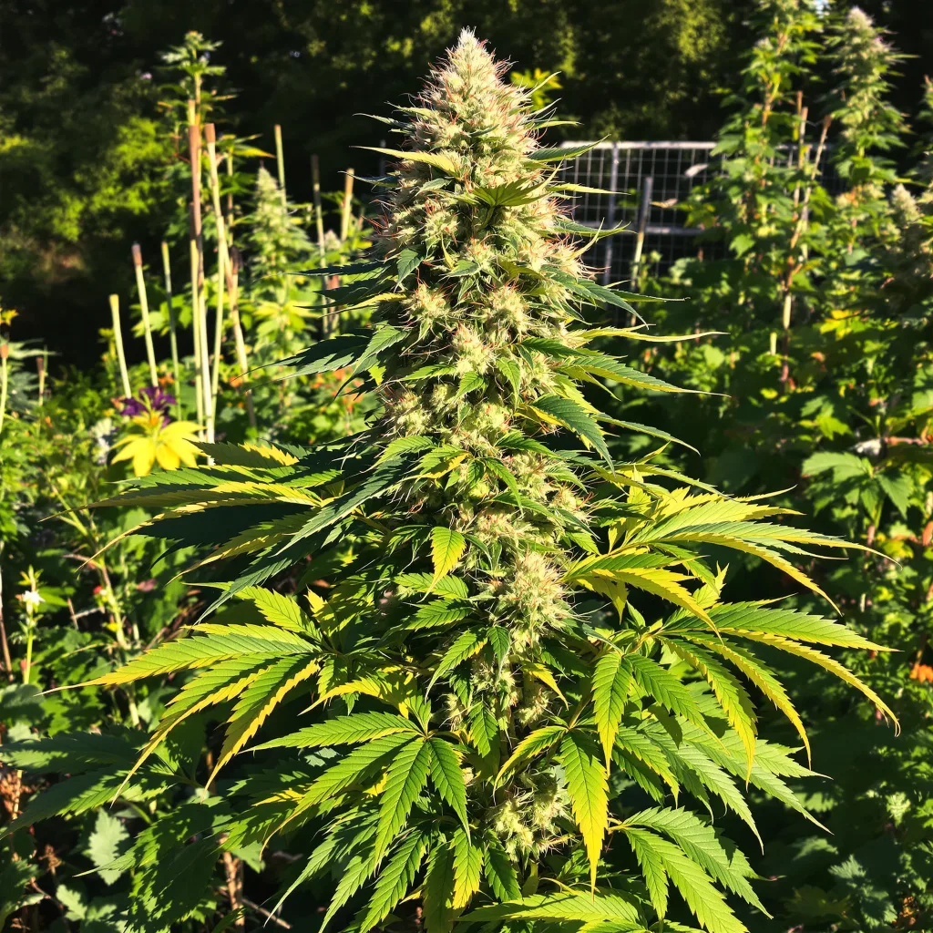 Wonder Woman 51% indica / 49% sativa — fleur avec trichomes visibles