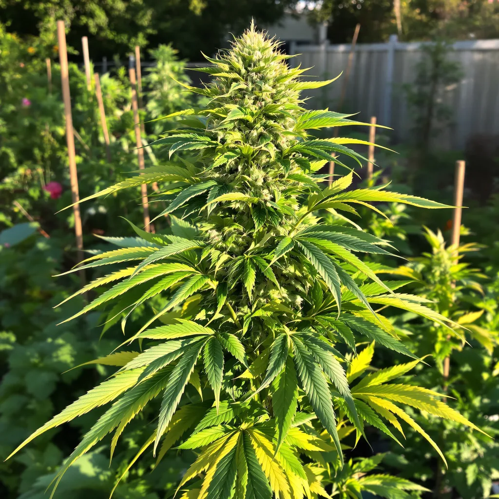 Woody Kush 83% indica / 17% sativa — fleur avec trichomes visibles