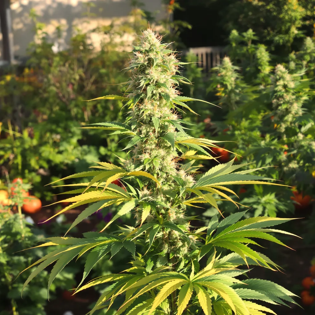 WTF 47% indica / 53% sativa — fleur avec trichomes visibles