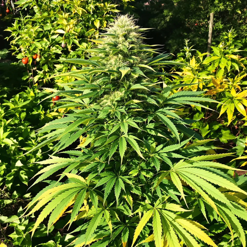 X-Wing 83% indica / 17% sativa — fleur avec trichomes visibles