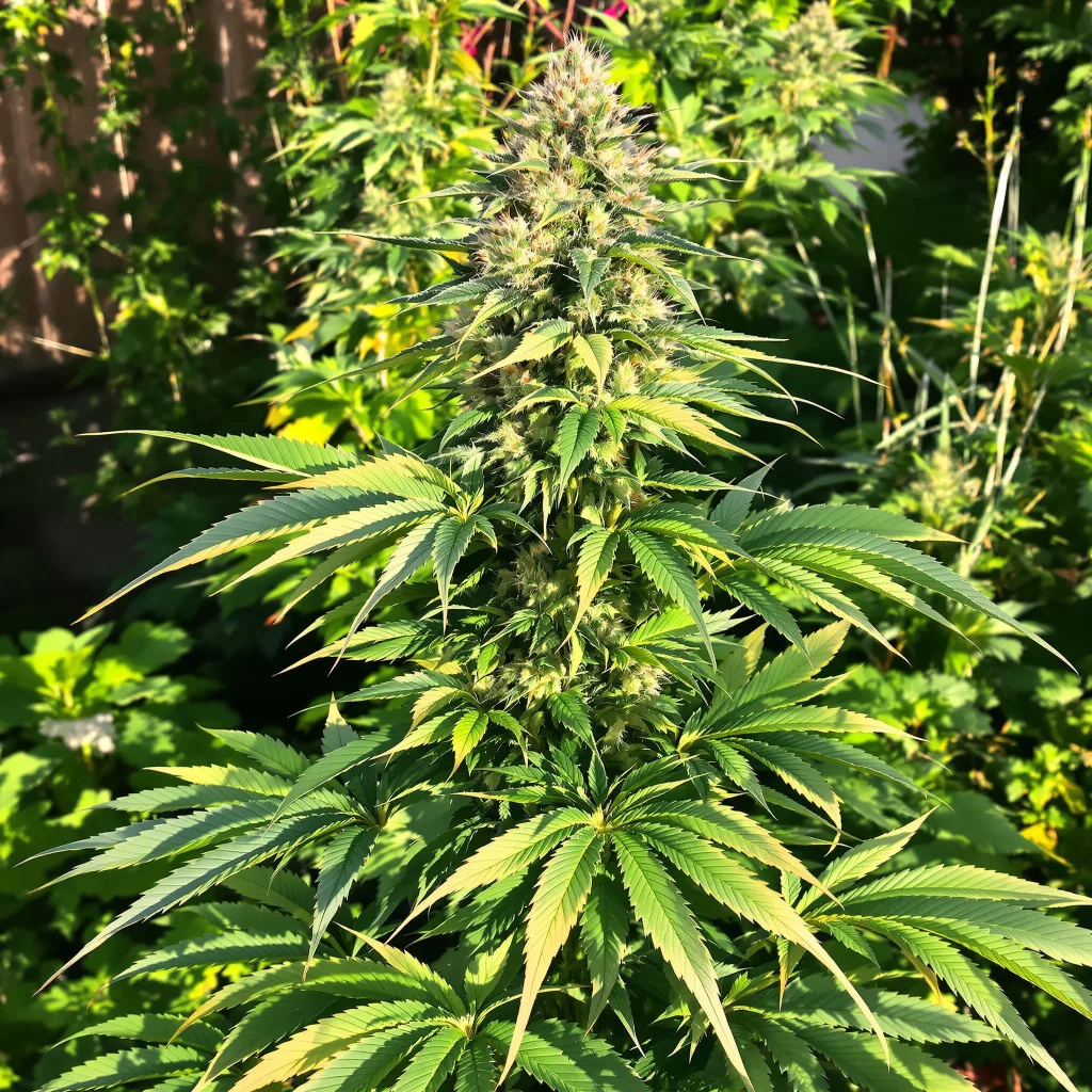 XXX 420 65% indica / 35% sativa — fleur avec trichomes visibles