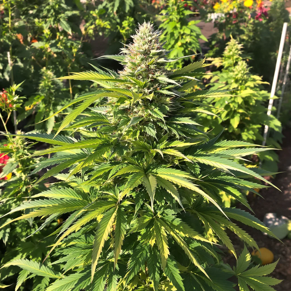 XXX 420 65% indica / 35% sativa — fleur avec trichomes visibles