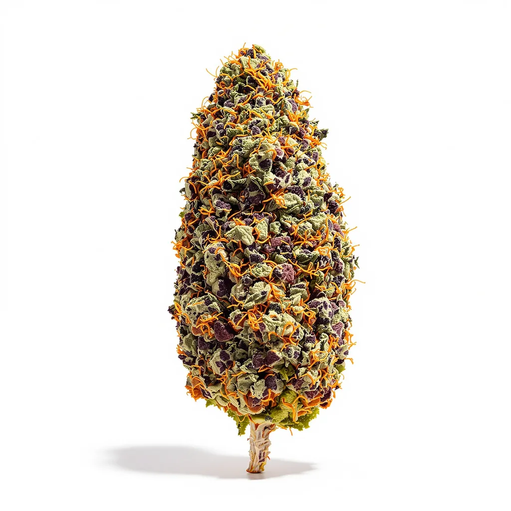 XXX 420 65% indica / 35% sativa — fleur avec trichomes visibles
