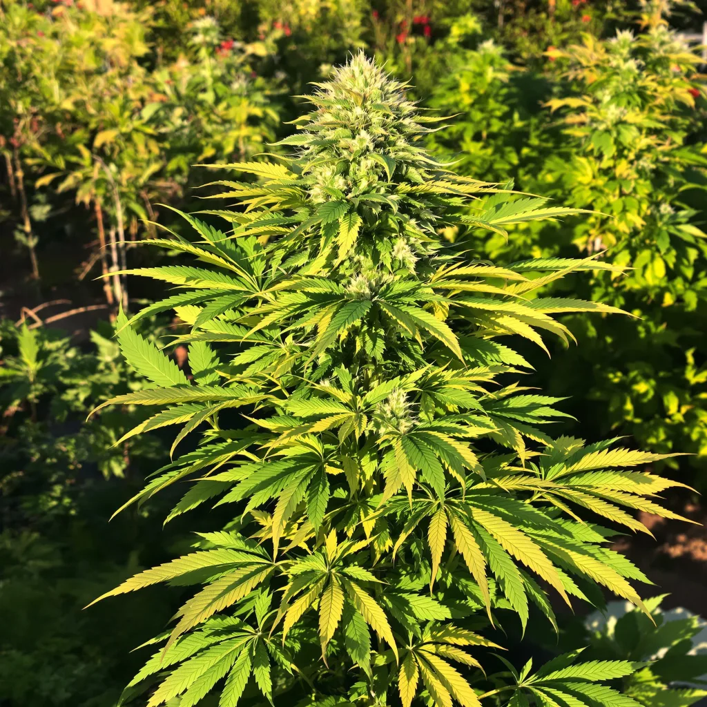 XXX OG 75% indica / 25% sativa — fleur avec trichomes visibles