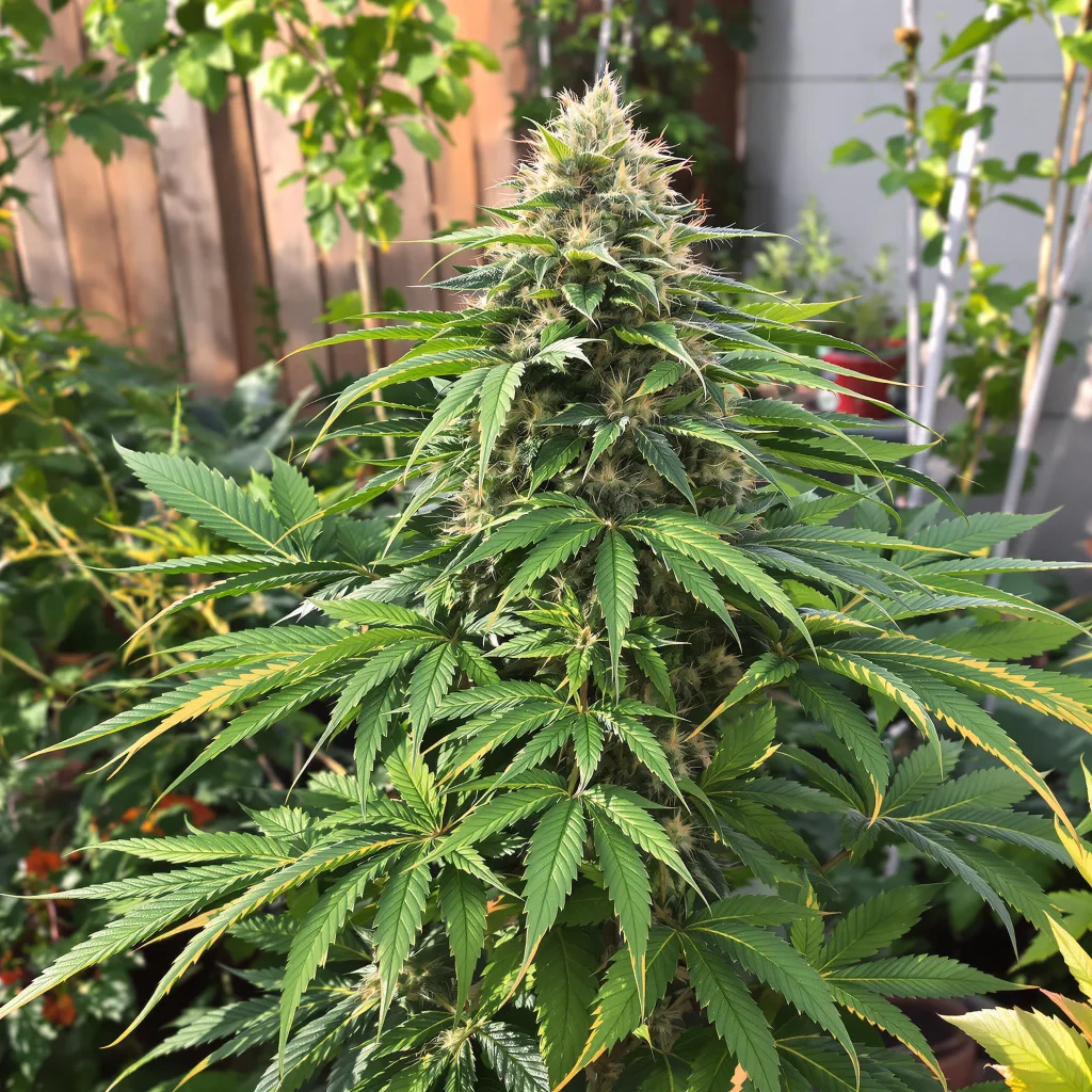 Yeti OG 69% indica / 31% sativa — fleur avec trichomes visibles