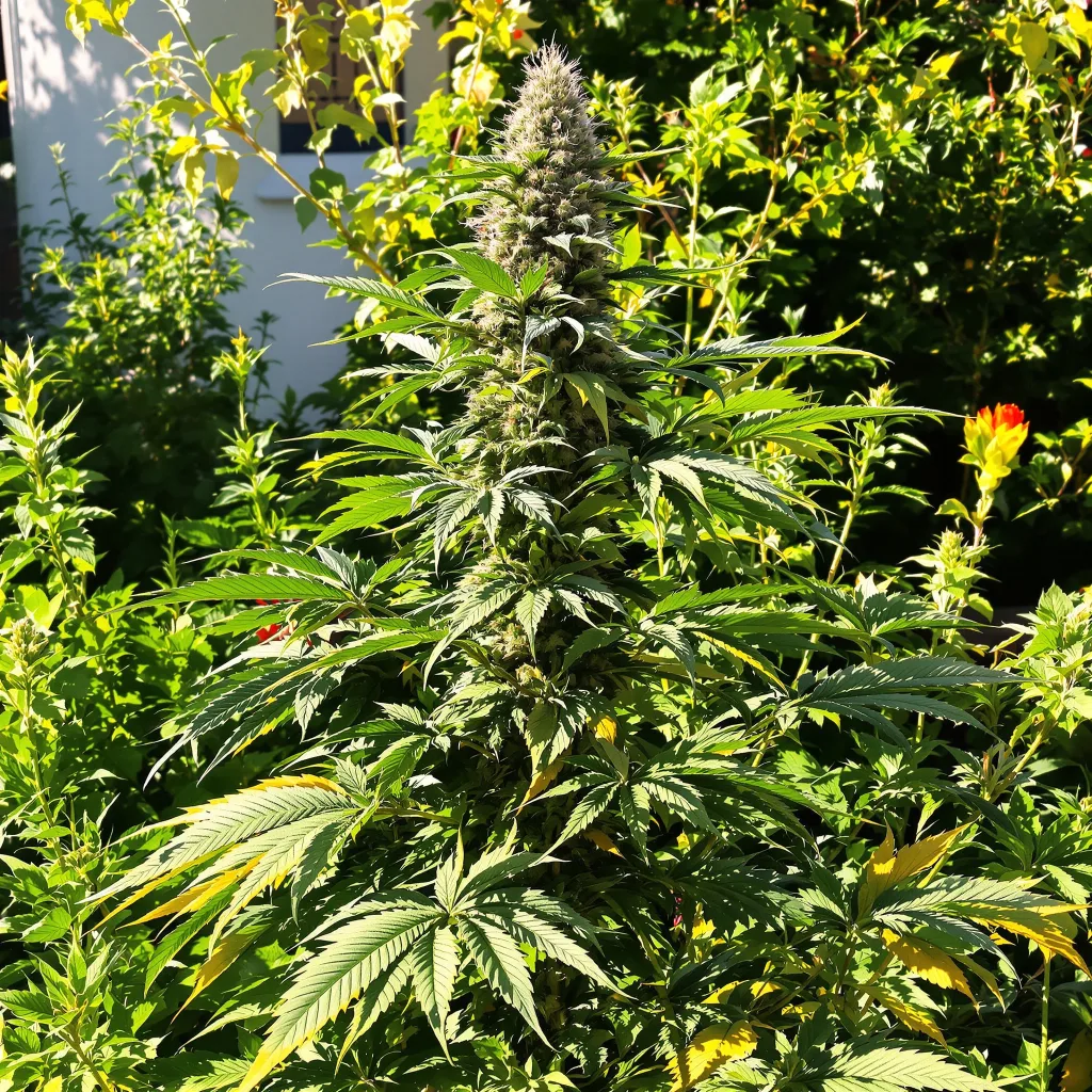 Yoda OG 39% indica / 61% sativa — fleur avec trichomes visibles