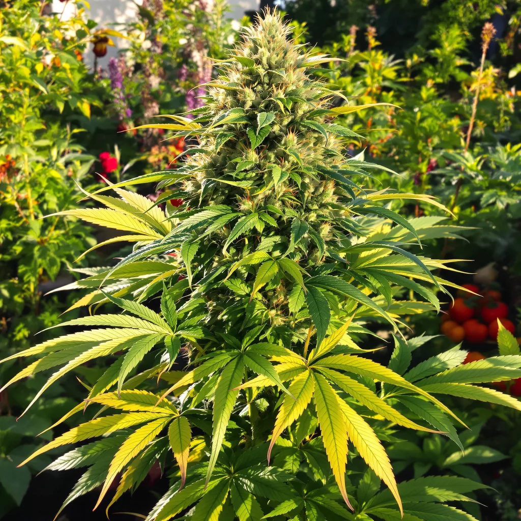 Yoda’s Brain 81% indica / 19% sativa — fleur avec trichomes visibles