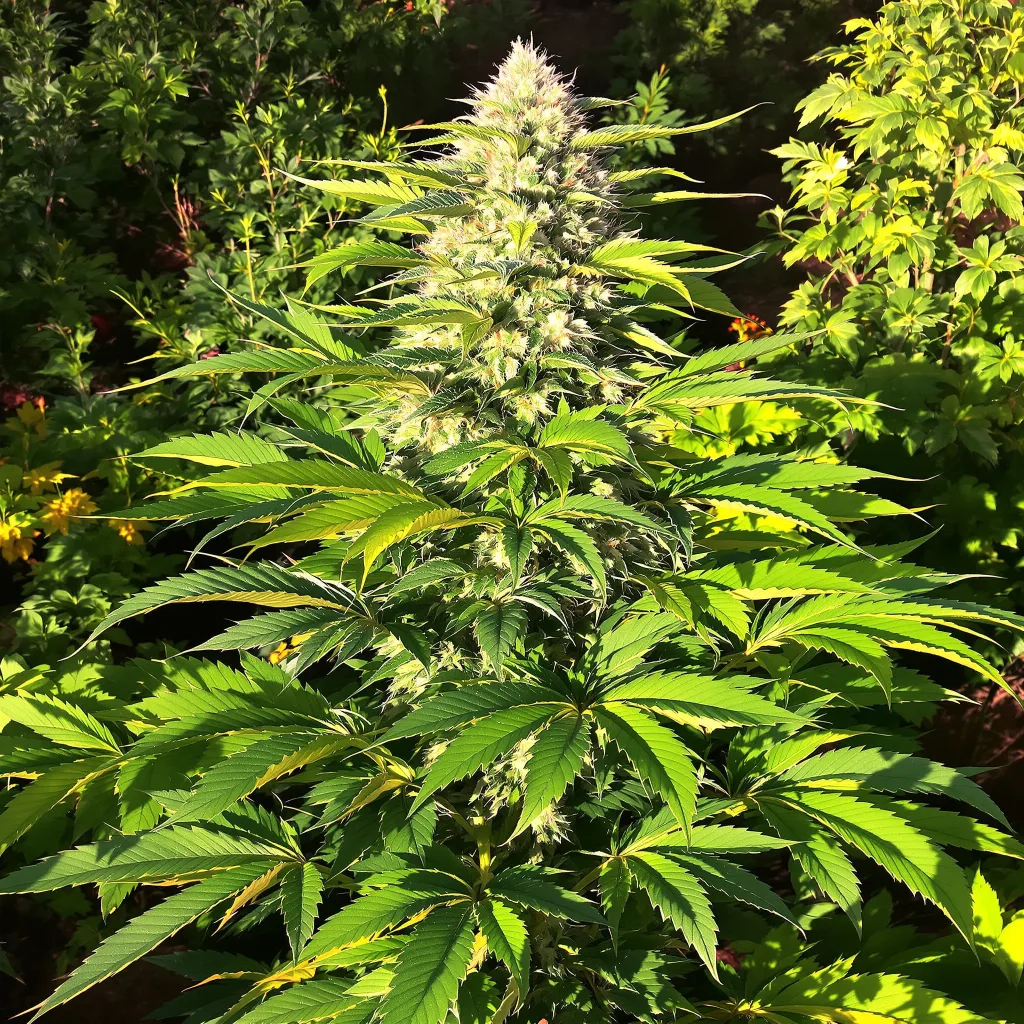 Yumboldt 71% indica / 29% sativa — fleur avec trichomes visibles