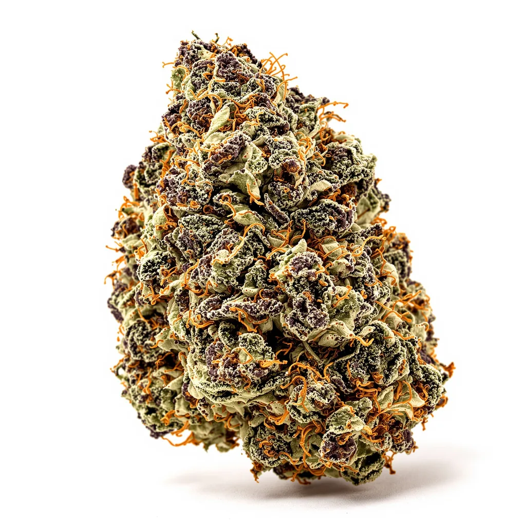 Yumboldt 71% indica / 29% sativa — fleur avec trichomes visibles