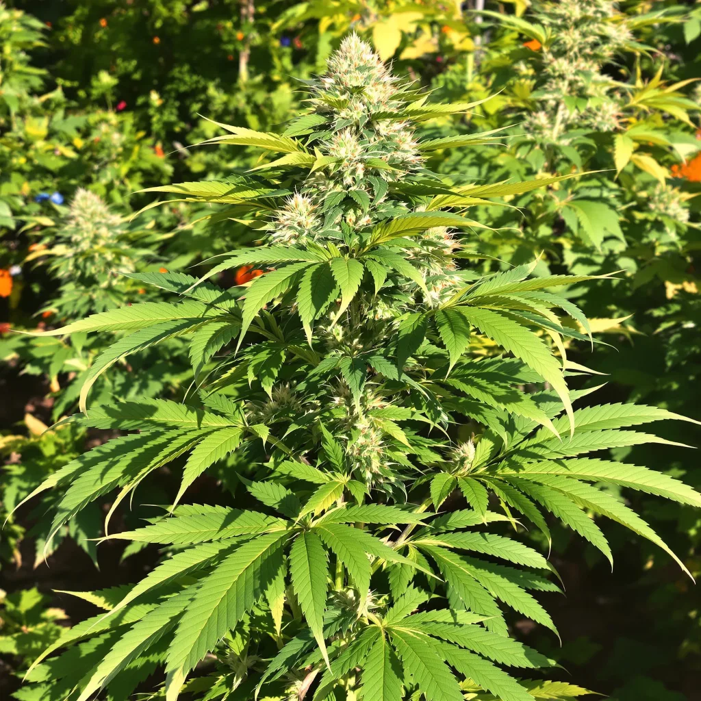 Zebra Cake 70% indica / 30% sativa — fleur avec trichomes visibles