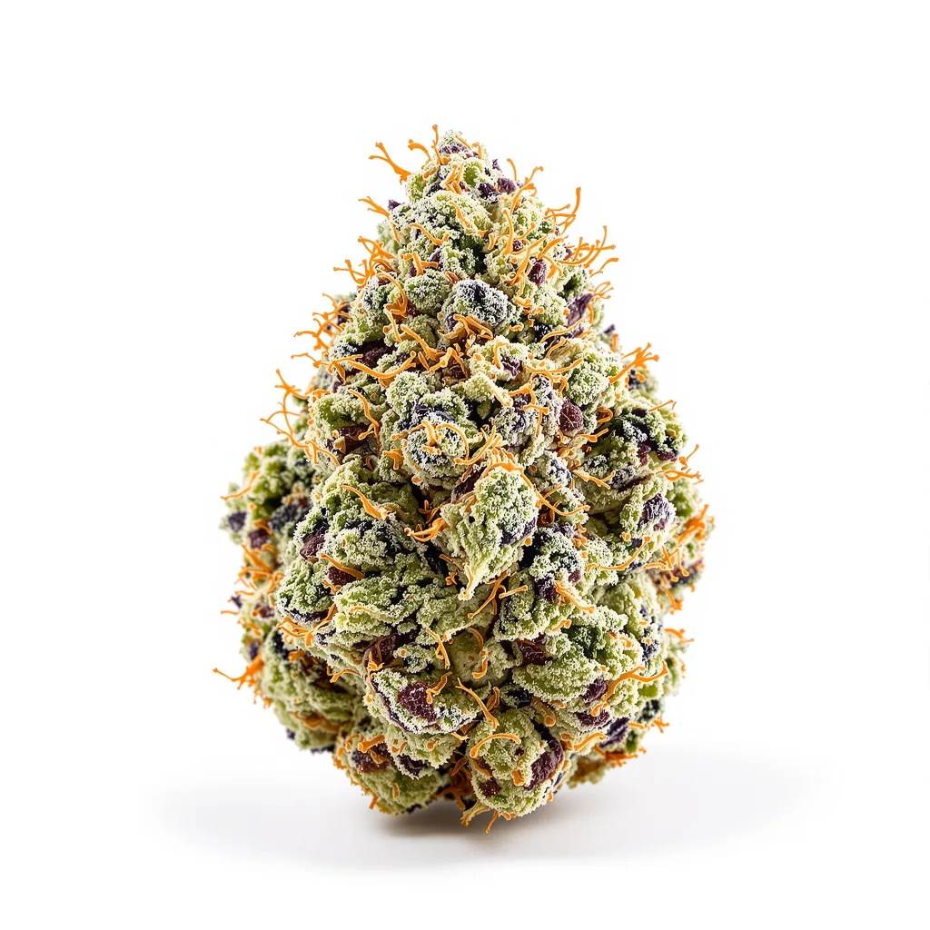 Zkittlez 59% indica / 41% sativa — fleur avec trichomes visibles