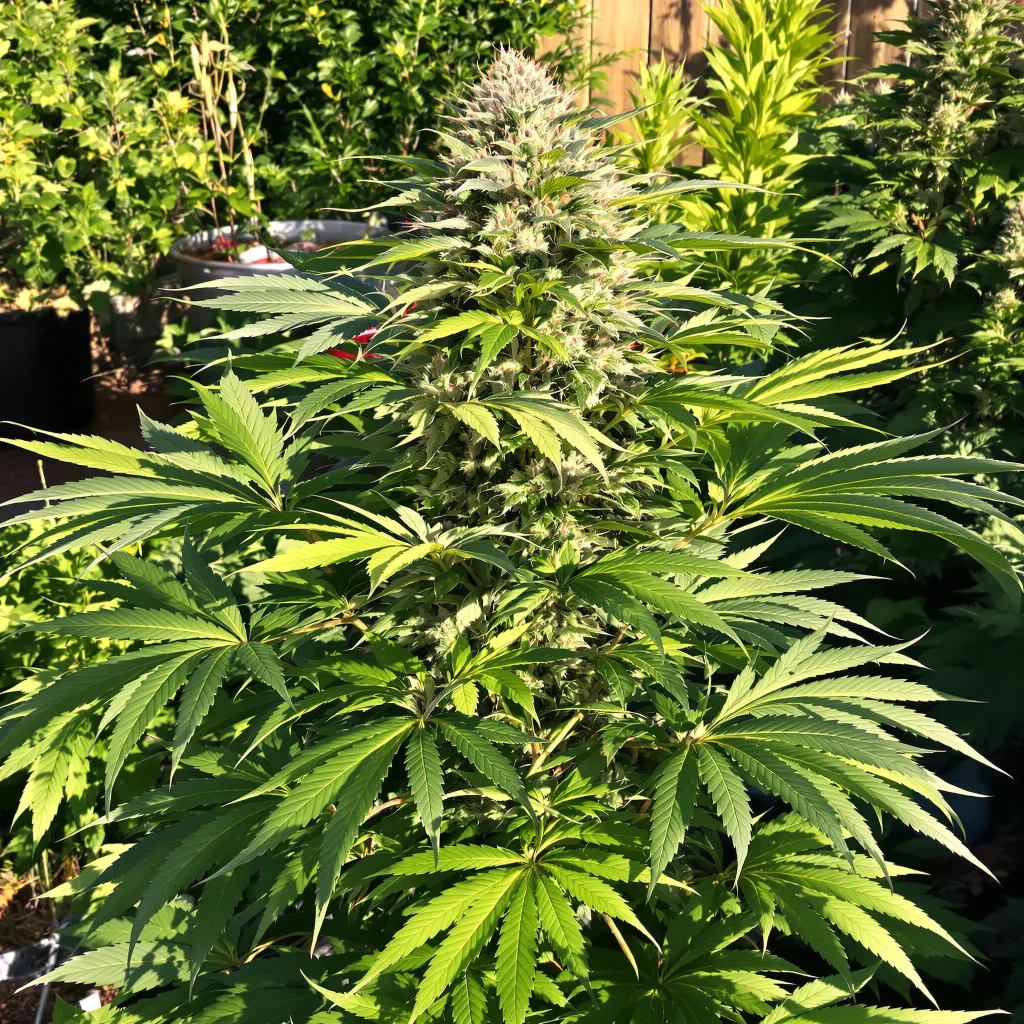 Zombie Kush 82% indica / 18% sativa — fleur avec trichomes visibles